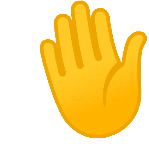 Waving Hand on Noto Color Emoji, Animated 14.0